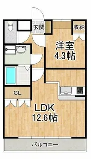 グレイスヒル・アート【1階】の間取り