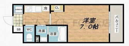 エスリード梅田グレイス【11階】の間取り