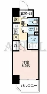 プレサンス長堀通グレイタス【7階】の間取り