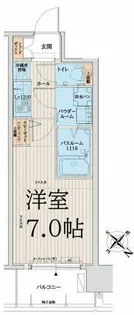 アドバンス西梅田Ⅲエミネンス【9階】の間取り