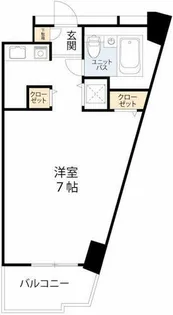 エトワール北梅田【7階】の間取り