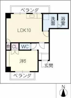 須原ビル【4階】の間取り