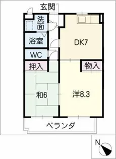 ローレルパレス【1階】の間取り