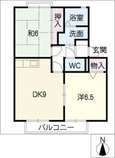 クエルカス【1階】の間取り