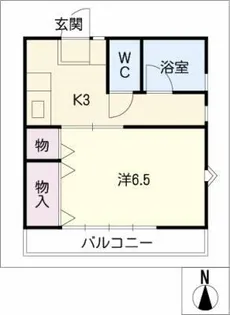 ムーニー喜惣治【1階】の間取り