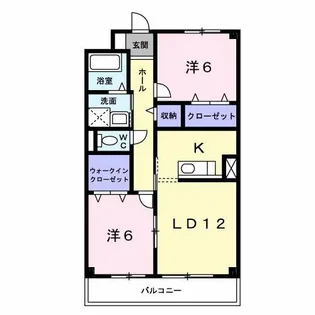 ソレアードⅡ【3階】の間取り