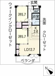 BellePalacePINO【1階】の間取り