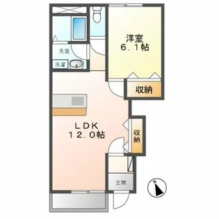 パルジェ【1階】の間取り