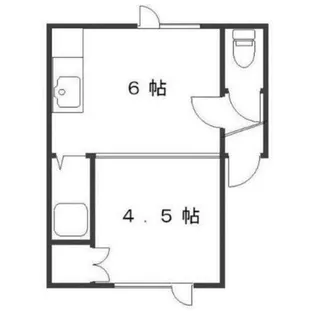 川沿中央ハイツA【2階】の間取り