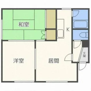 耐雪大洋マンション1号【2階】の間取り