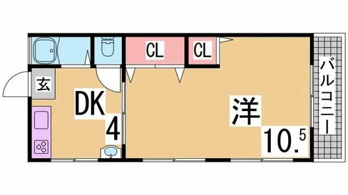 兵庫県神戸市北区鈴蘭台北町7丁目【マンション】の間取り