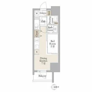 ルネフラッツ庄内通駅前【2階】の間取り