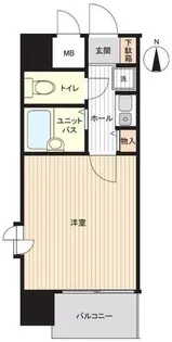 ディナスティ清水谷【1101号室】の間取り