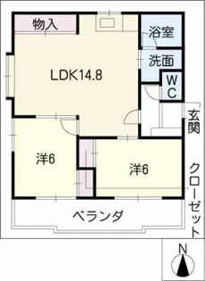 ハイツメイ【2階】の間取り