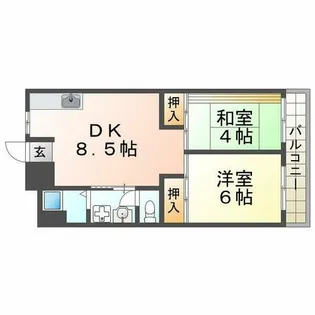 2DKの間取り画像