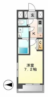 UURコート名古屋名駅【9階】の間取り