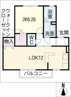 コゥジィーコート【1階】の間取り
