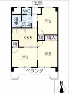エスポ大門【3階】の間取り