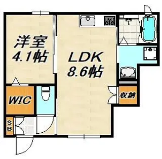 クレール【1階】の間取り