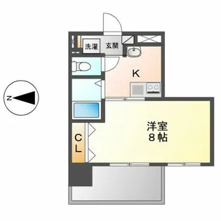 パルティール上前津【5階】の間取り