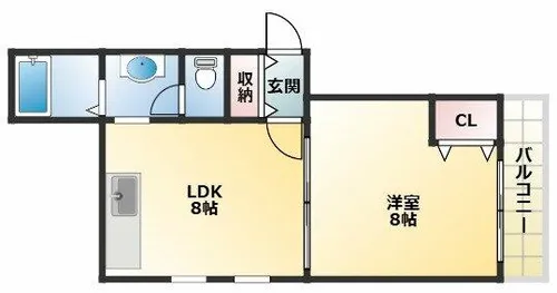 メゾングレース【4階】の間取り