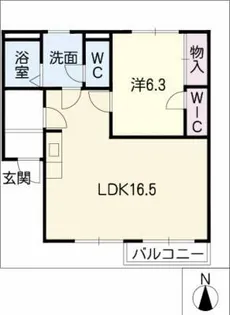 メゾンカフェオーレⅡ【2階】の間取り
