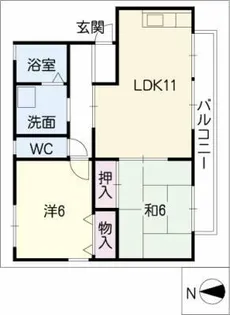 エクセレントタウン【2階】の間取り