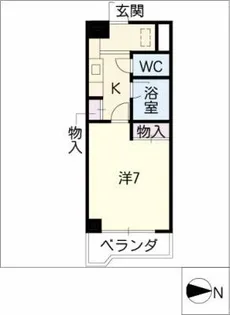 サンパーク豊年町【8階】の間取り