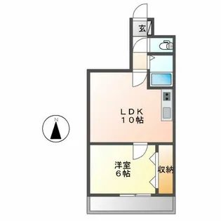 桜通サンダイマンション【E-1号室】の間取り
