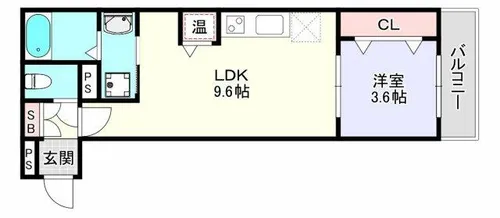 アート東大阪A【3階】の間取り
