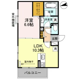 コア・ジュピター円町【2階】の間取り
