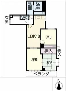 パインエリゼ【7階】の間取り