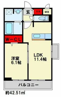 Hill Side【1階】の間取り