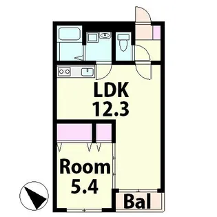 滋賀県湖南市石部南8丁目【マンション】の間取り