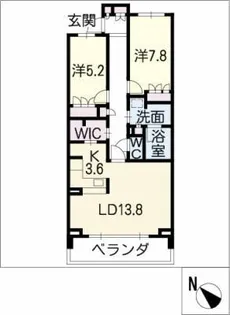 プライムメゾン富士見台【1階】の間取り