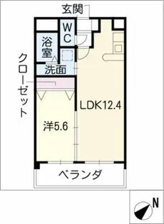 ドルチェ茶屋ヶ坂【1階】の間取り