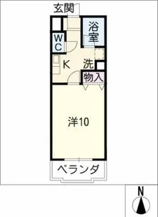 ハートヒルズ舳越【2階】の間取り