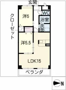 マーヴェラス【6階】の間取り