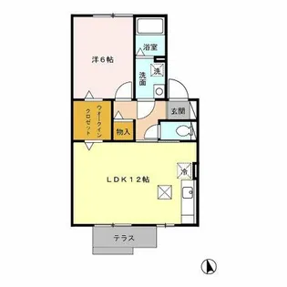 エタニティ相生【1階】の間取り