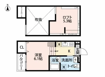 Y&Mアルタイル花園本町【2階】の間取り