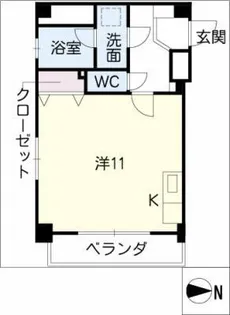 シビック中村【2階】の間取り