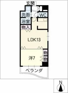 名駅・ドットマンション【3階】の間取り