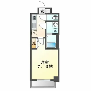 S-RESIDENCE志賀本通North【601号室】の間取り