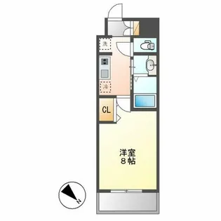 エステムコート名古屋グランツ【805号室】の間取り