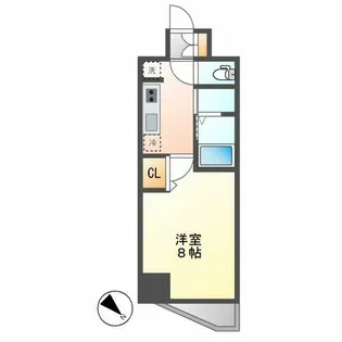 エステムコート名古屋グランツ【301号室】の間取り