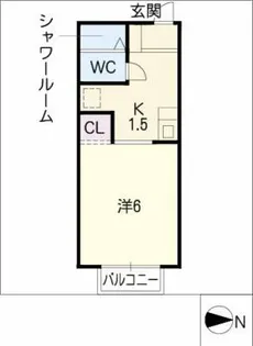 メゾン・ラポール B棟【2階】の間取り