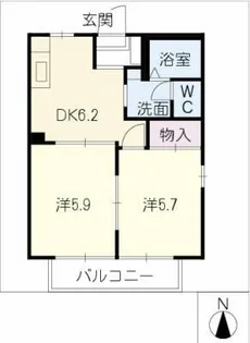 サンスコーレ A【2階】の間取り