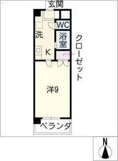 リヴェール印場【4階】の間取り