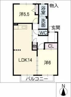 フレグランス裕【2階】の間取り