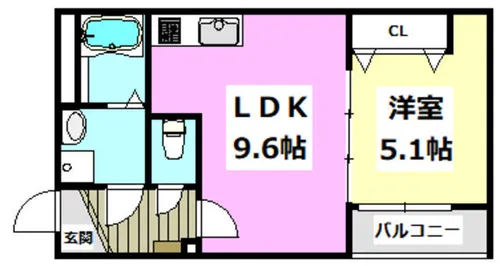フォレ中穂積WEST【3階】の間取り